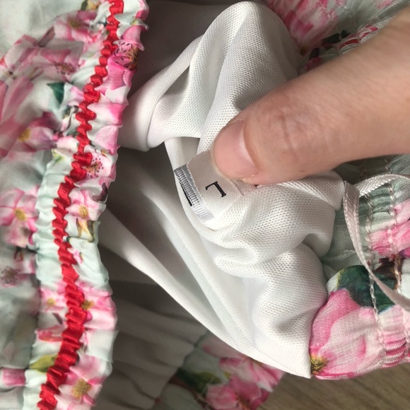 Chic Floral Maxi Skirt in Pink and White - Picture 9 of 9